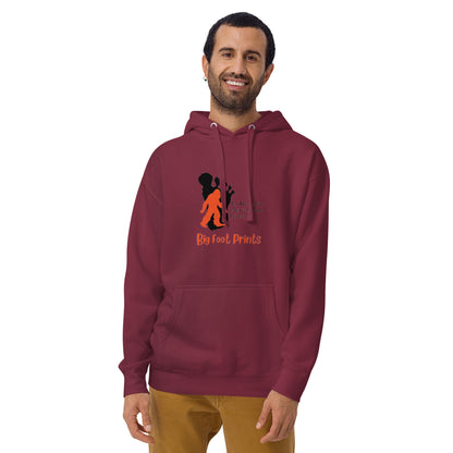 Big feet big foot prints Unisex Hoodie