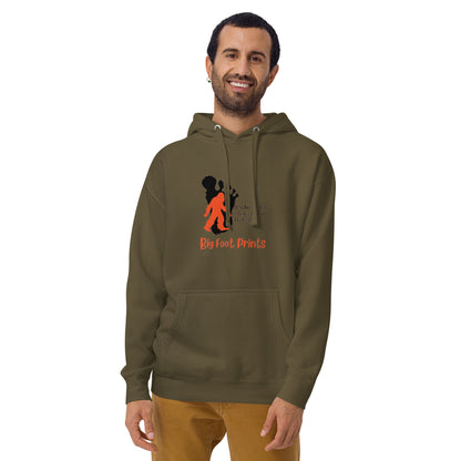 Big feet big foot prints Unisex Hoodie