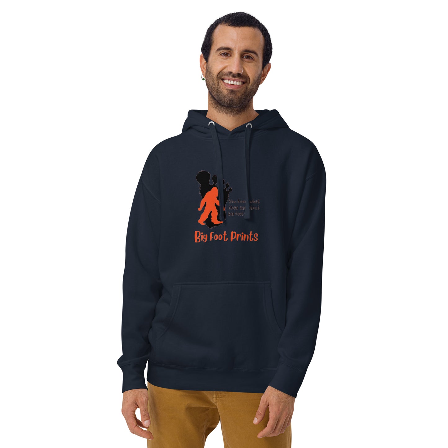 Big feet big foot prints Unisex Hoodie