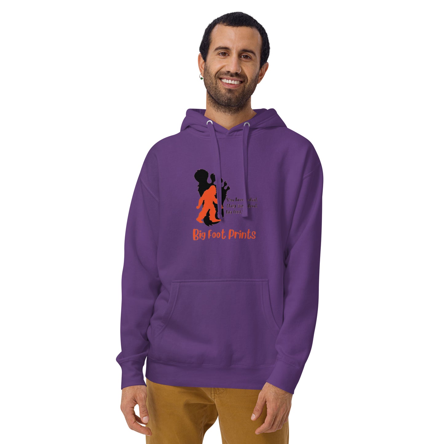 Big feet big foot prints Unisex Hoodie