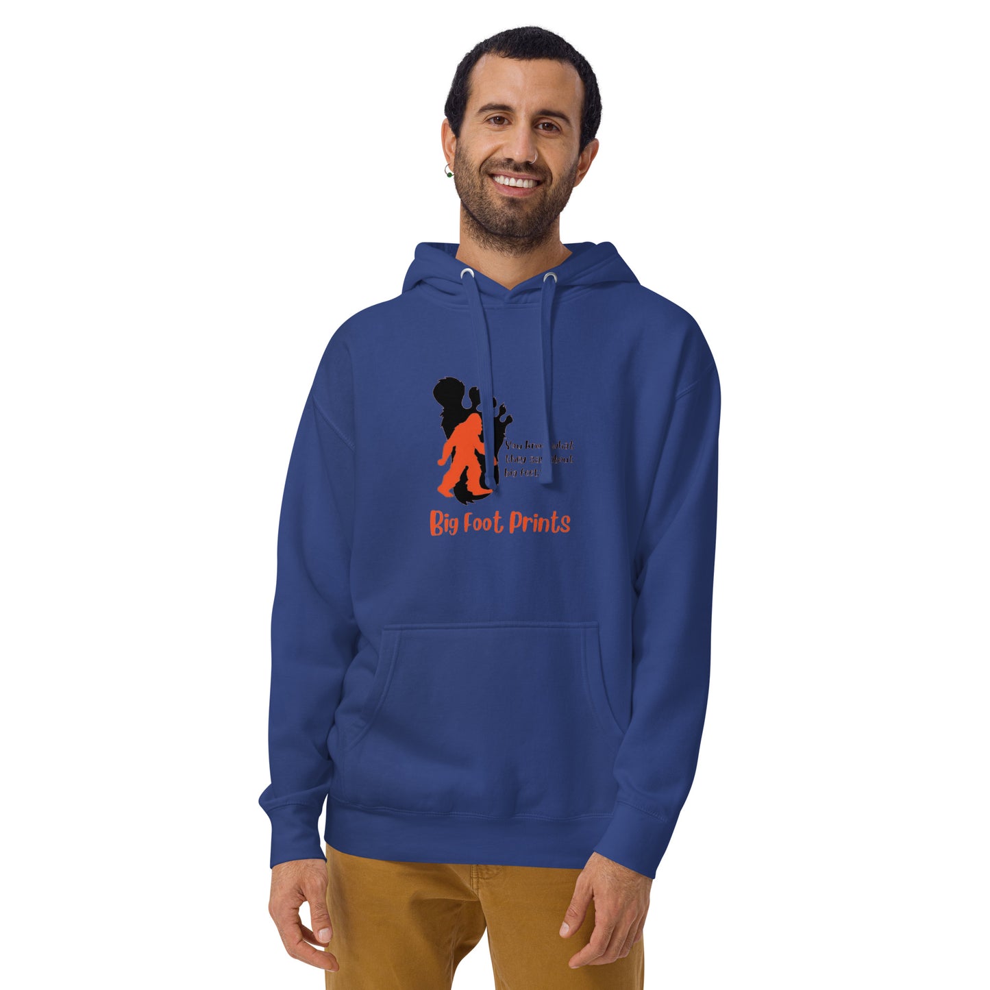 Big feet big foot prints Unisex Hoodie