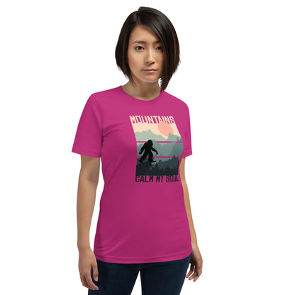 Mountains Calm My Soul Unisex t-shirt