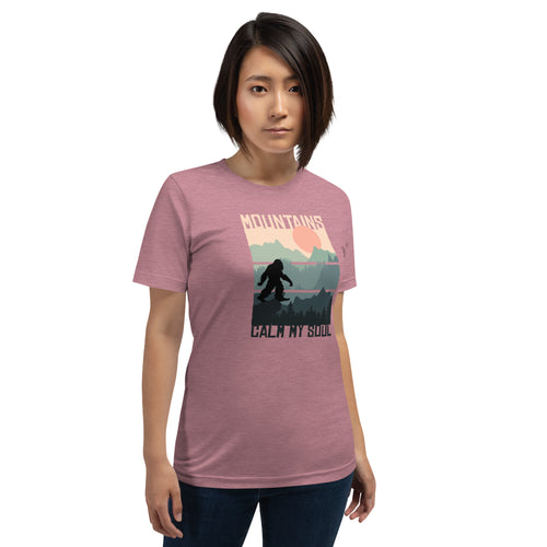 Mountains Calm My Soul Unisex t-shirt