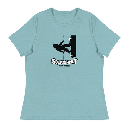 Rock Climbing Squatchnut Women's Relaxed T-Shirt