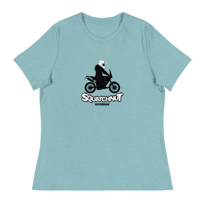 Biking Squatchnut Women's Relaxed T-Shirt