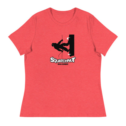 Rock Climbing Squatchnut Women's Relaxed T-Shirt