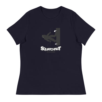 Rock Climbing Squatchnut Women's Relaxed T-Shirt